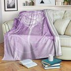 Epilepsy Awareness Maori Aotearoa Blanket Manta Ray - Purple Glaze - Aussie Hoodie