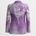 Epilepsy Awareness Maori Aotearoa Blazer Manta Ray - Purple Glaze - Aussie Hoodie