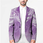 Epilepsy Awareness Maori Aotearoa Blazer Manta Ray - Purple Glaze - Aussie Hoodie