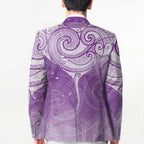 Epilepsy Awareness Maori Aotearoa Blazer Manta Ray - Purple Glaze - Aussie Hoodie