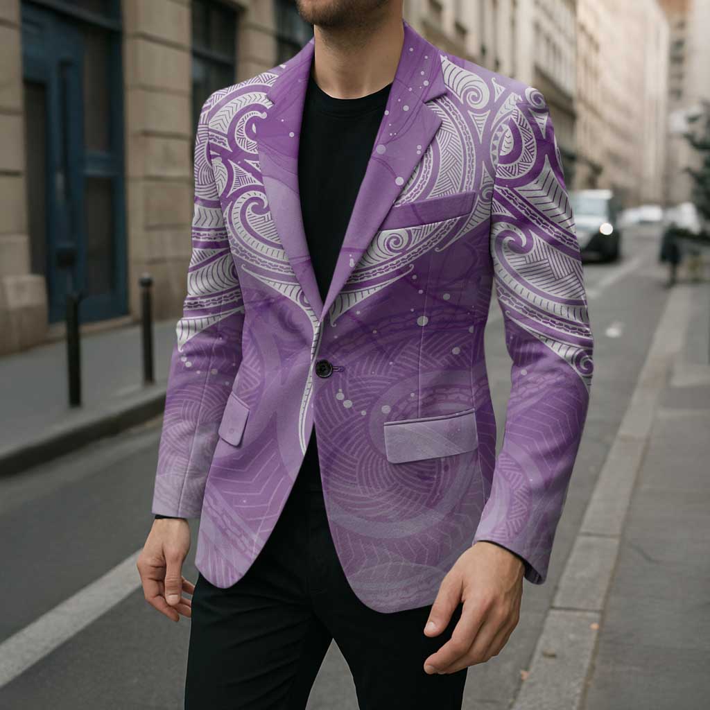 Epilepsy Awareness Maori Aotearoa Blazer Manta Ray - Purple Glaze - Aussie Hoodie