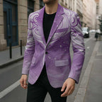 Epilepsy Awareness Maori Aotearoa Blazer Manta Ray - Purple Glaze - Aussie Hoodie