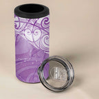 Epilepsy Awareness Maori Aotearoa 4 in 1 Can Cooler Tumbler Manta Ray - Purple Glaze - Aussie Hoodie