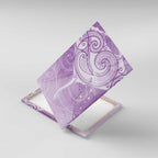 Epilepsy Awareness Maori Aotearoa Canvas Wall Art Manta Ray - Purple Glaze - Aussie Hoodie
