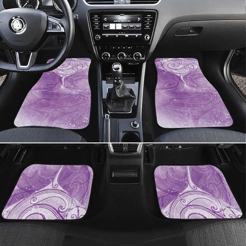 Epilepsy Awareness Maori Aotearoa Car Mats Manta Ray - Purple Glaze - Aussie Hoodie