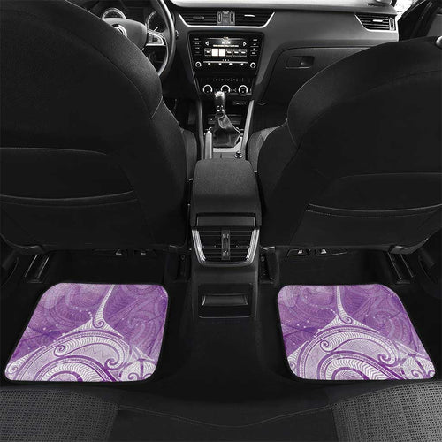 Epilepsy Awareness Maori Aotearoa Car Mats Manta Ray - Purple Glaze - Aussie Hoodie