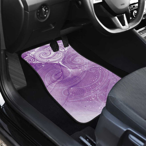 Epilepsy Awareness Maori Aotearoa Car Mats Manta Ray - Purple Glaze - Aussie Hoodie