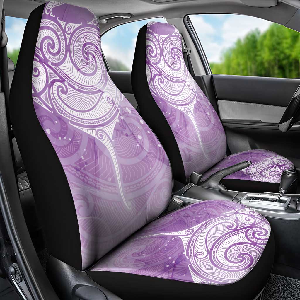 Epilepsy Awareness Maori Aotearoa Car Seat Cover Manta Ray - Purple Glaze - Aussie Hoodie