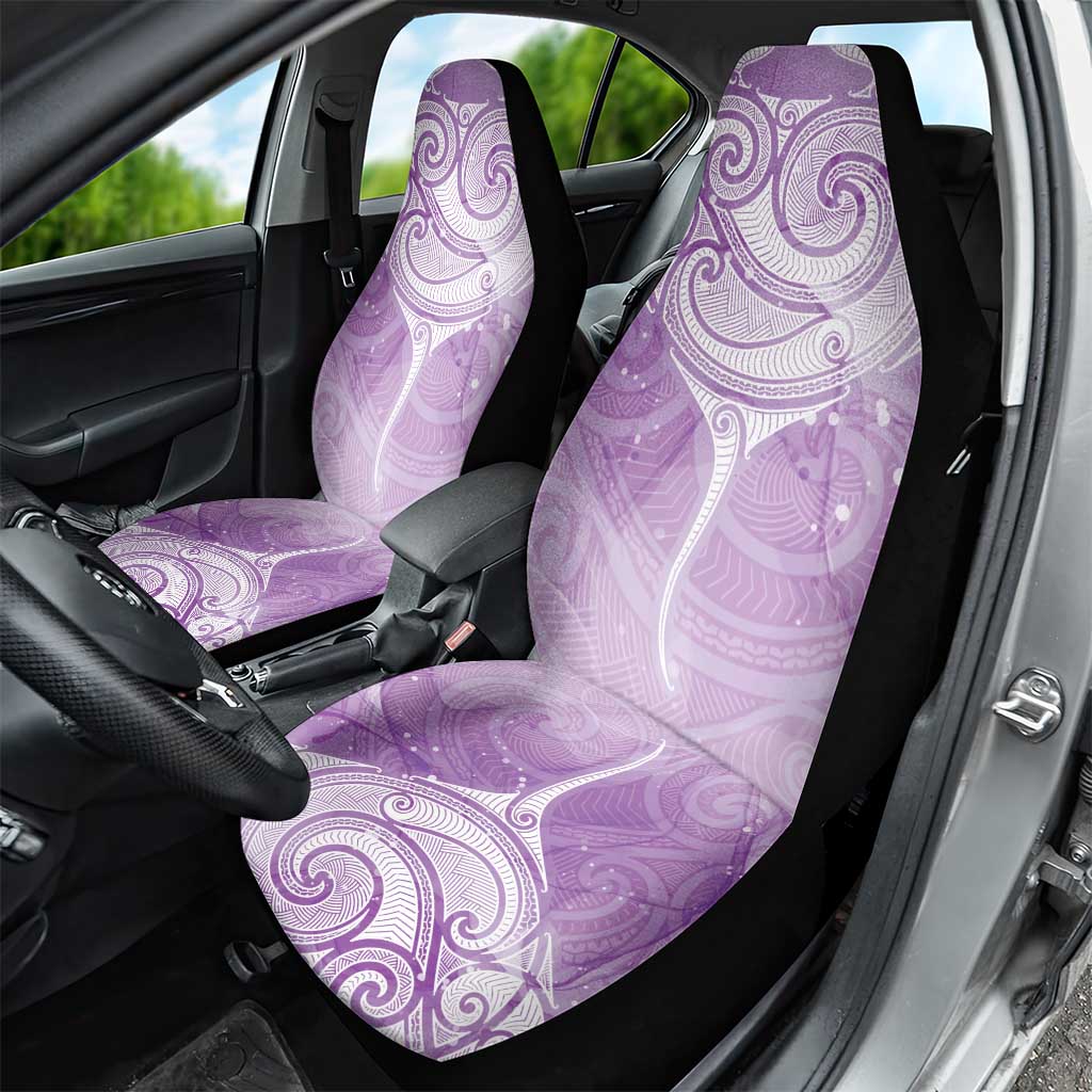 Epilepsy Awareness Maori Aotearoa Car Seat Cover Manta Ray - Purple Glaze - Aussie Hoodie