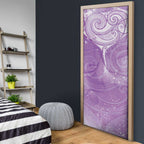 Epilepsy Awareness Maori Aotearoa Door Cover Manta Ray - Purple Glaze - Aussie Hoodie