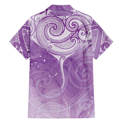 Epilepsy Awareness Maori Aotearoa Family Matching Mermaid Dress and Hawaiian Shirt Manta Ray - Purple Glaze - Aussie Hoodie