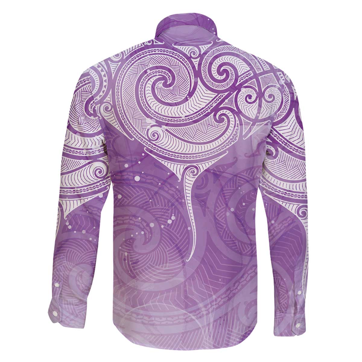 Epilepsy Awareness Maori Aotearoa Family Matching Off The Shoulder Long Sleeve Dress and Hawaiian Shirt Manta Ray - Purple Glaze - Aussie Hoodie