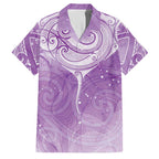 Epilepsy Awareness Maori Aotearoa Family Matching Puletasi and Hawaiian Shirt Manta Ray - Purple Glaze - Aussie Hoodie