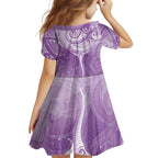 Epilepsy Awareness Maori Aotearoa Family Matching Tank Maxi Dress and Hawaiian Shirt Manta Ray - Purple Glaze - Aussie Hoodie