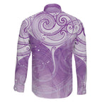 Epilepsy Awareness Maori Aotearoa Family Matching Tank Maxi Dress and Hawaiian Shirt Manta Ray - Purple Glaze - Aussie Hoodie