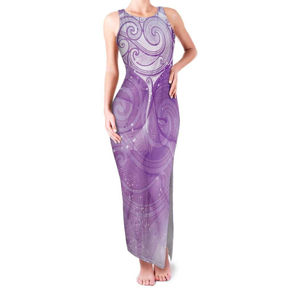 Epilepsy Awareness Maori Aotearoa Family Matching Tank Maxi Dress and Hawaiian Shirt Manta Ray - Purple Glaze - Aussie Hoodie