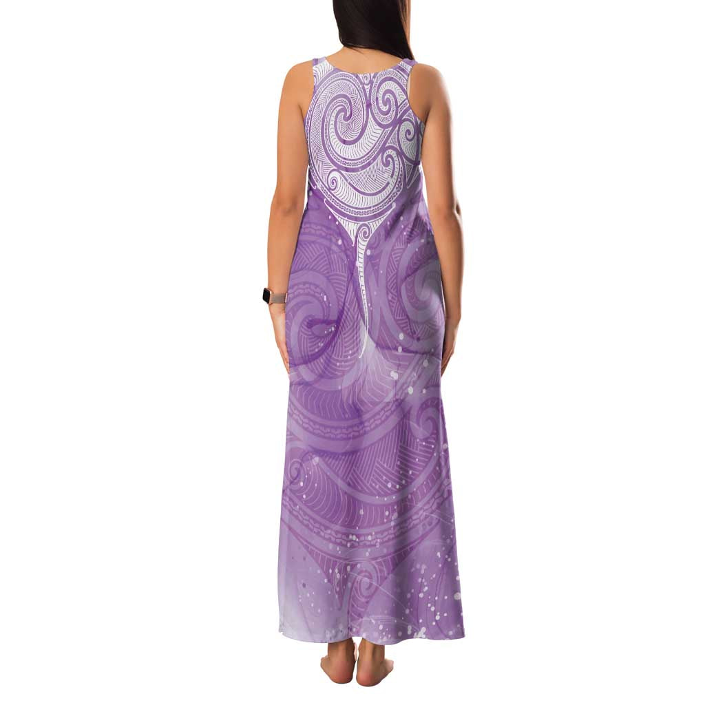 Epilepsy Awareness Maori Aotearoa Family Matching Tank Maxi Dress and Hawaiian Shirt Manta Ray - Purple Glaze - Aussie Hoodie