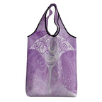 Epilepsy Awareness Maori Aotearoa Grocery Bag Manta Ray - Purple Glaze - Aussie Hoodie
