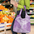 Epilepsy Awareness Maori Aotearoa Grocery Bag Manta Ray - Purple Glaze - Aussie Hoodie