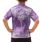 Epilepsy Awareness Maori Aotearoa Hawaiian Shirt Manta Ray - Purple Glaze - Aussie Hoodie