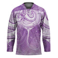 Epilepsy Awareness Maori Aotearoa Hockey Jersey Manta Ray - Purple Glaze - Aussie Hoodie