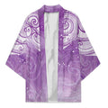 Epilepsy Awareness Maori Aotearoa Kimono Manta Ray - Purple Glaze - Aussie Hoodie