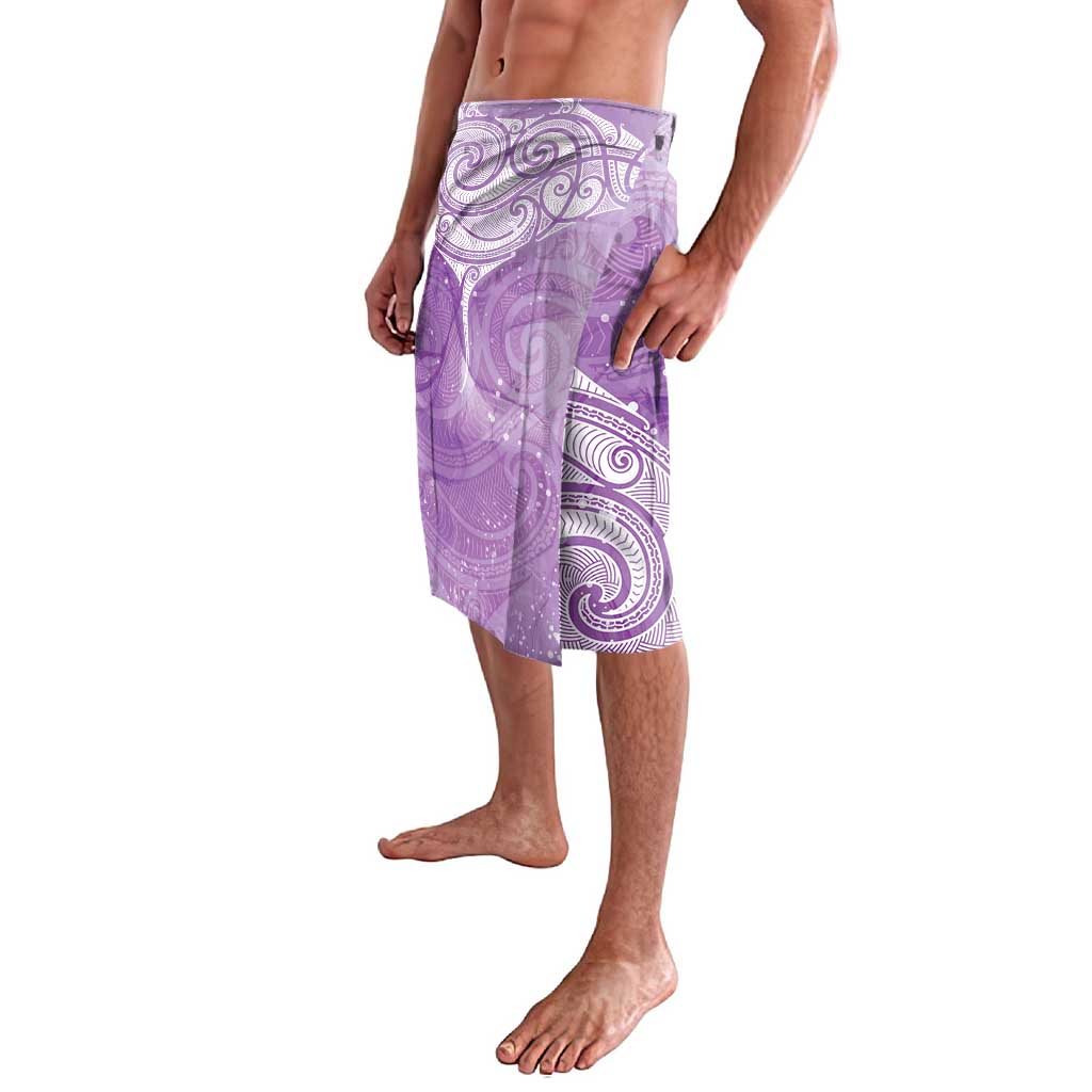 Epilepsy Awareness Maori Aotearoa Lavalava Manta Ray - Purple Glaze - Aussie Hoodie