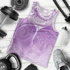 Epilepsy Awareness Maori Aotearoa Men Tank Top Manta Ray - Purple Glaze - Aussie Hoodie