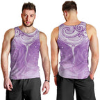 Epilepsy Awareness Maori Aotearoa Men Tank Top Manta Ray - Purple Glaze - Aussie Hoodie