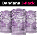 Epilepsy Awareness Maori Aotearoa Neck Gaiter Manta Ray - Purple Glaze - Aussie Hoodie