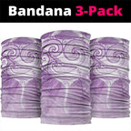 Epilepsy Awareness Maori Aotearoa Neck Gaiter Manta Ray - Purple Glaze - Aussie Hoodie