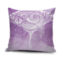 Epilepsy Awareness Maori Aotearoa Pillow Cover Manta Ray - Purple Glaze - Aussie Hoodie