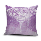 Epilepsy Awareness Maori Aotearoa Pillow Cover Manta Ray - Purple Glaze - Aussie Hoodie