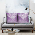 Epilepsy Awareness Maori Aotearoa Pillow Cover Manta Ray - Purple Glaze - Aussie Hoodie