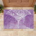 Epilepsy Awareness Maori Aotearoa Rubber Doormat Manta Ray - Purple Glaze - Aussie Hoodie