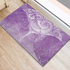 Epilepsy Awareness Maori Aotearoa Rubber Doormat Manta Ray - Purple Glaze - Aussie Hoodie