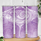 Epilepsy Awareness Maori Aotearoa Skinny Tumbler Manta Ray - Purple Glaze - Aussie Hoodie