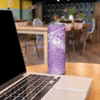 Epilepsy Awareness Maori Aotearoa Skinny Tumbler Manta Ray - Purple Glaze - Aussie Hoodie