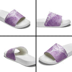 Epilepsy Awareness Maori Aotearoa Slide Sandals Manta Ray - Purple Glaze - Aussie Hoodie