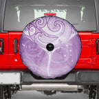 Epilepsy Awareness Maori Aotearoa Spare Tire Cover Manta Ray - Purple Glaze - Aussie Hoodie