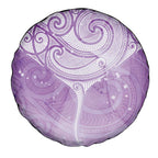 Epilepsy Awareness Maori Aotearoa Spare Tire Cover Manta Ray - Purple Glaze - Aussie Hoodie