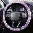 Epilepsy Awareness Maori Aotearoa Steering Wheel Cover Manta Ray - Purple Glaze - Aussie Hoodie