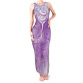 Epilepsy Awareness Maori Aotearoa Tank Maxi Dress Manta Ray - Purple Glaze - Aussie Hoodie