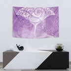 Epilepsy Awareness Maori Aotearoa Tapestry Manta Ray - Purple Glaze - Aussie Hoodie
