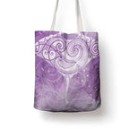 Epilepsy Awareness Maori Aotearoa Tote Bag Manta Ray - Purple Glaze - Aussie Hoodie
