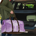 Epilepsy Awareness Maori Aotearoa Travel Bag Manta Ray - Purple Glaze - Aussie Hoodie