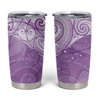 Epilepsy Awareness Maori Aotearoa Tumbler Cup Manta Ray - Purple Glaze - Aussie Hoodie