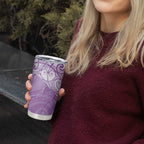 Epilepsy Awareness Maori Aotearoa Tumbler Cup Manta Ray - Purple Glaze - Aussie Hoodie
