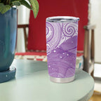 Epilepsy Awareness Maori Aotearoa Tumbler Cup Manta Ray - Purple Glaze - Aussie Hoodie