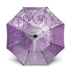Epilepsy Awareness Maori Aotearoa Umbrella Manta Ray - Purple Glaze - Aussie Hoodie